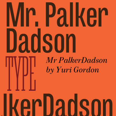 Beispiel einer Mr Palker Dadson Condensed DemiBold-Schriftart