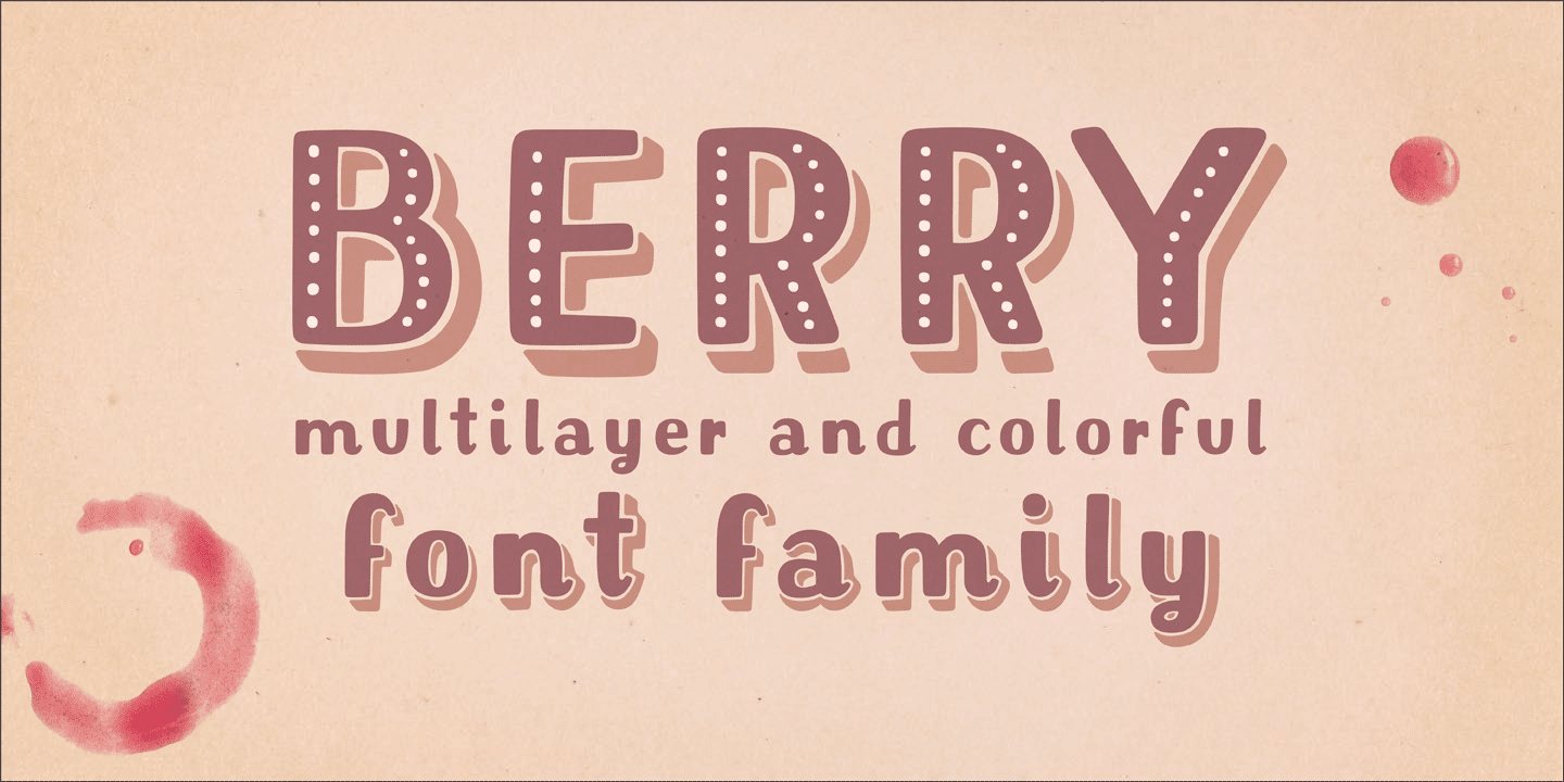 Beispiel einer Mrs Berry Shaded-Schriftart