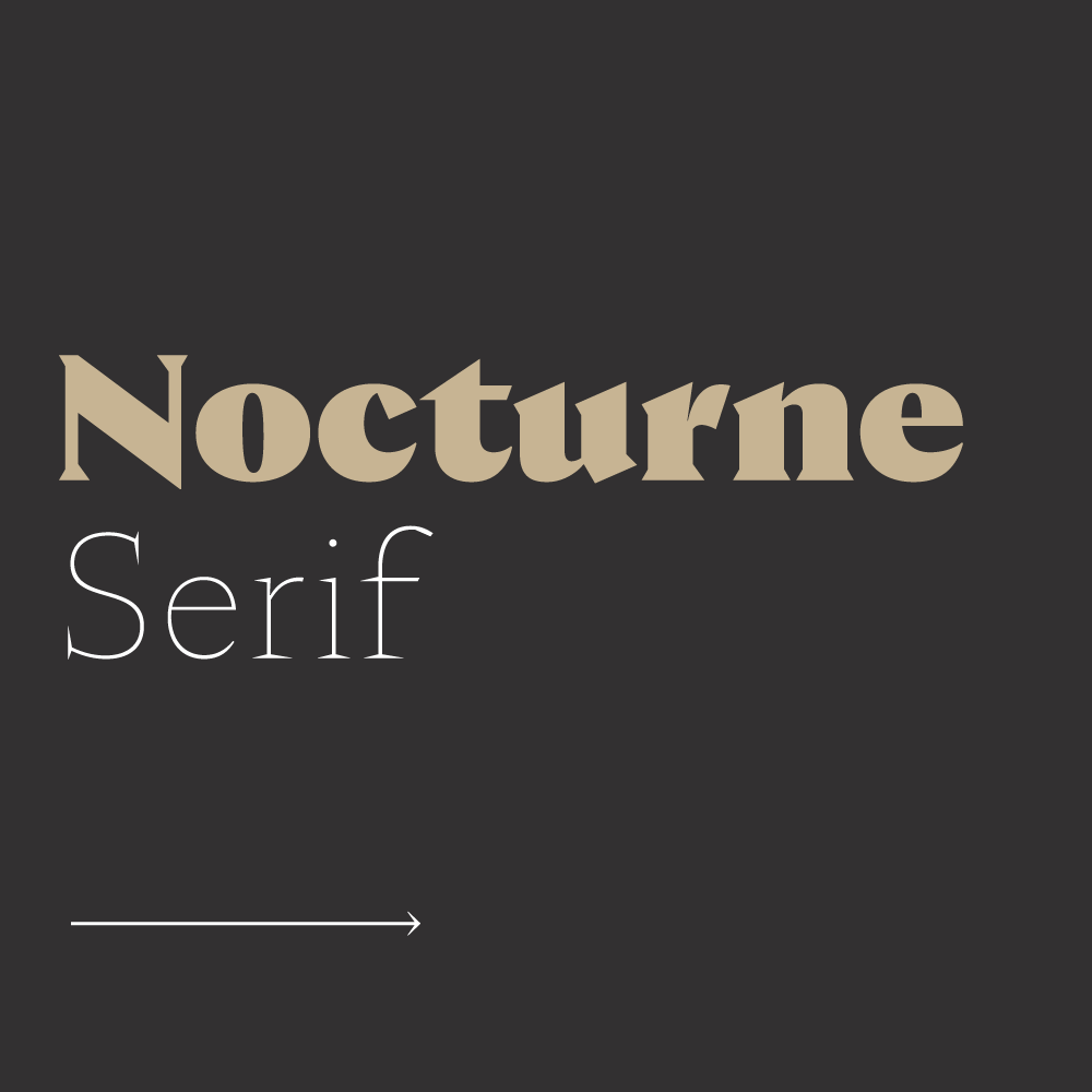 Beispiel einer Nocturne Serif Regular-Schriftart