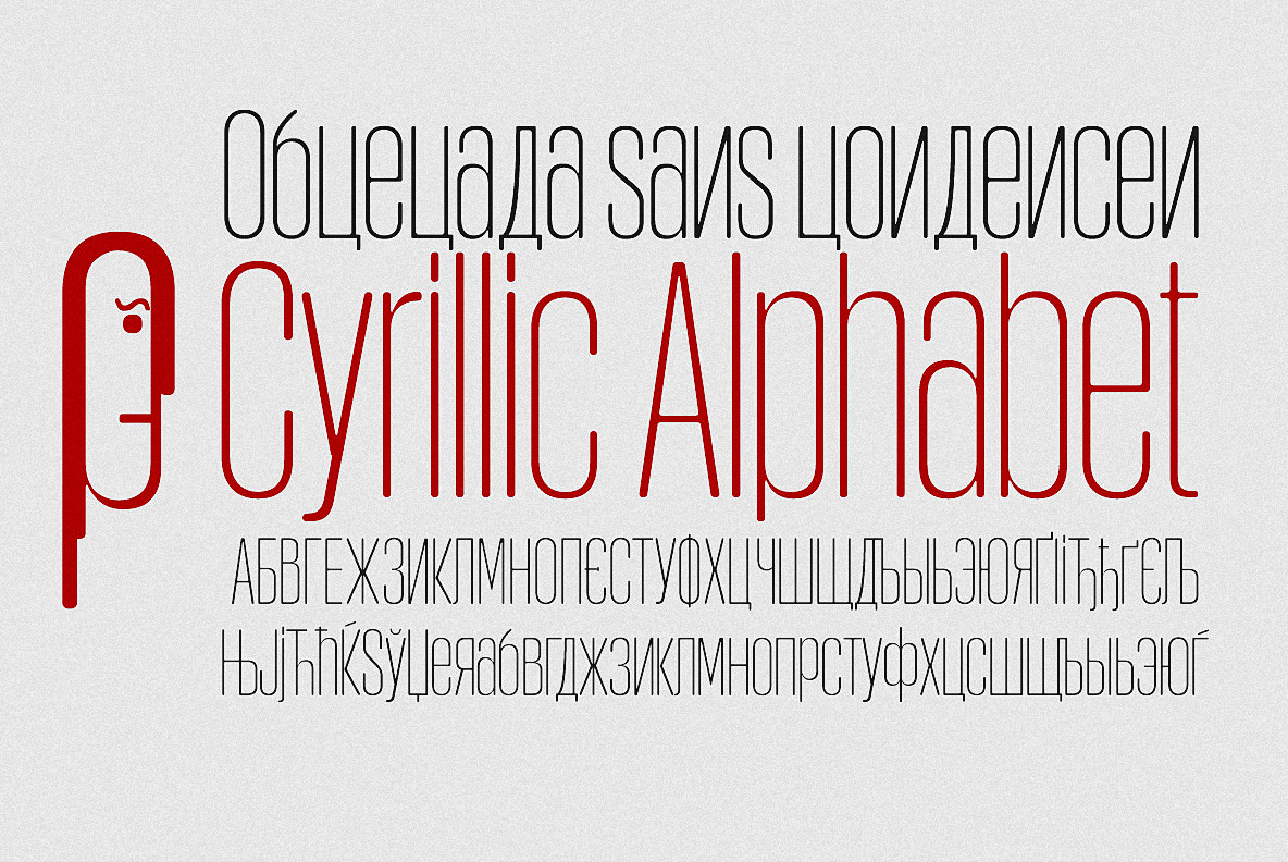 Beispiel einer Obcecada Sans Regular-Schriftart