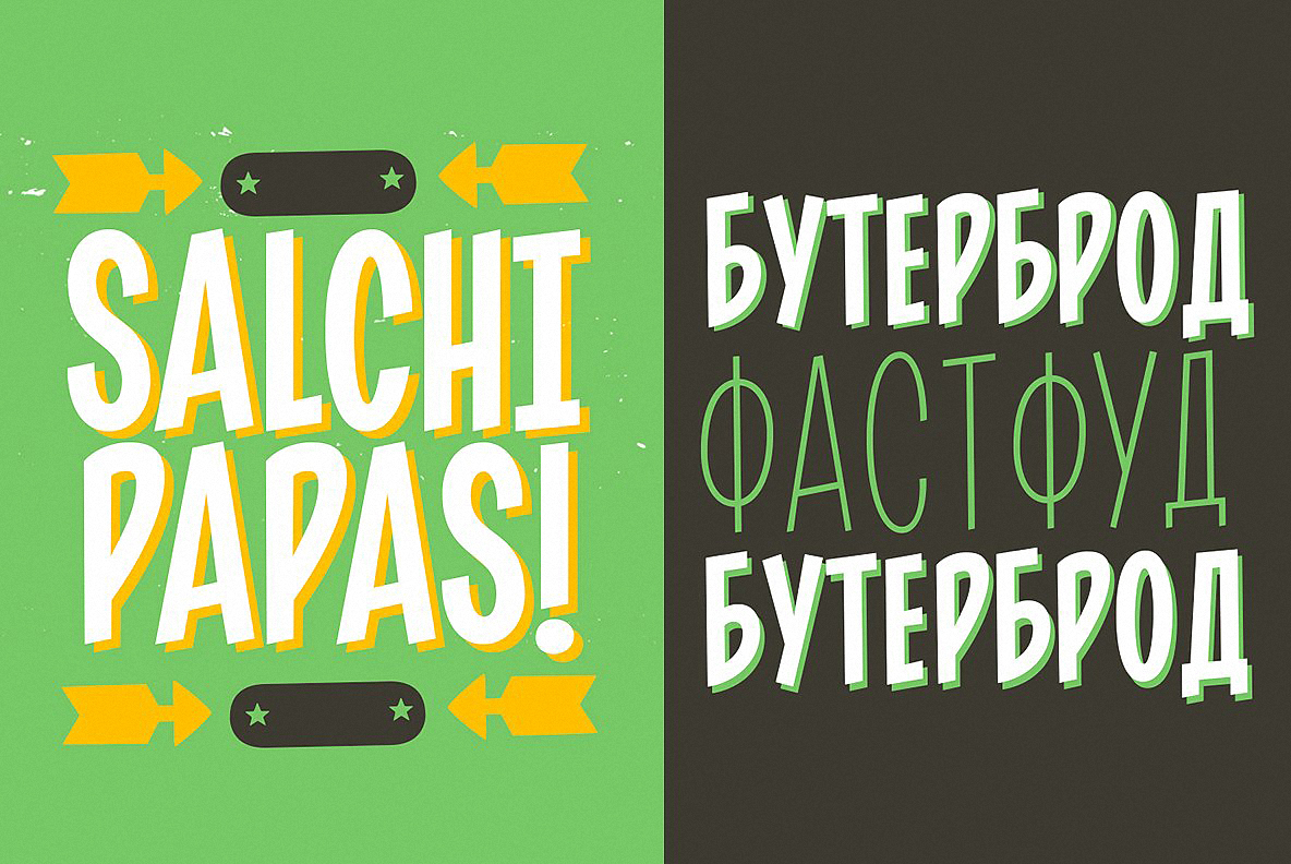 Beispiel einer Pintanina ExtraBold-Schriftart