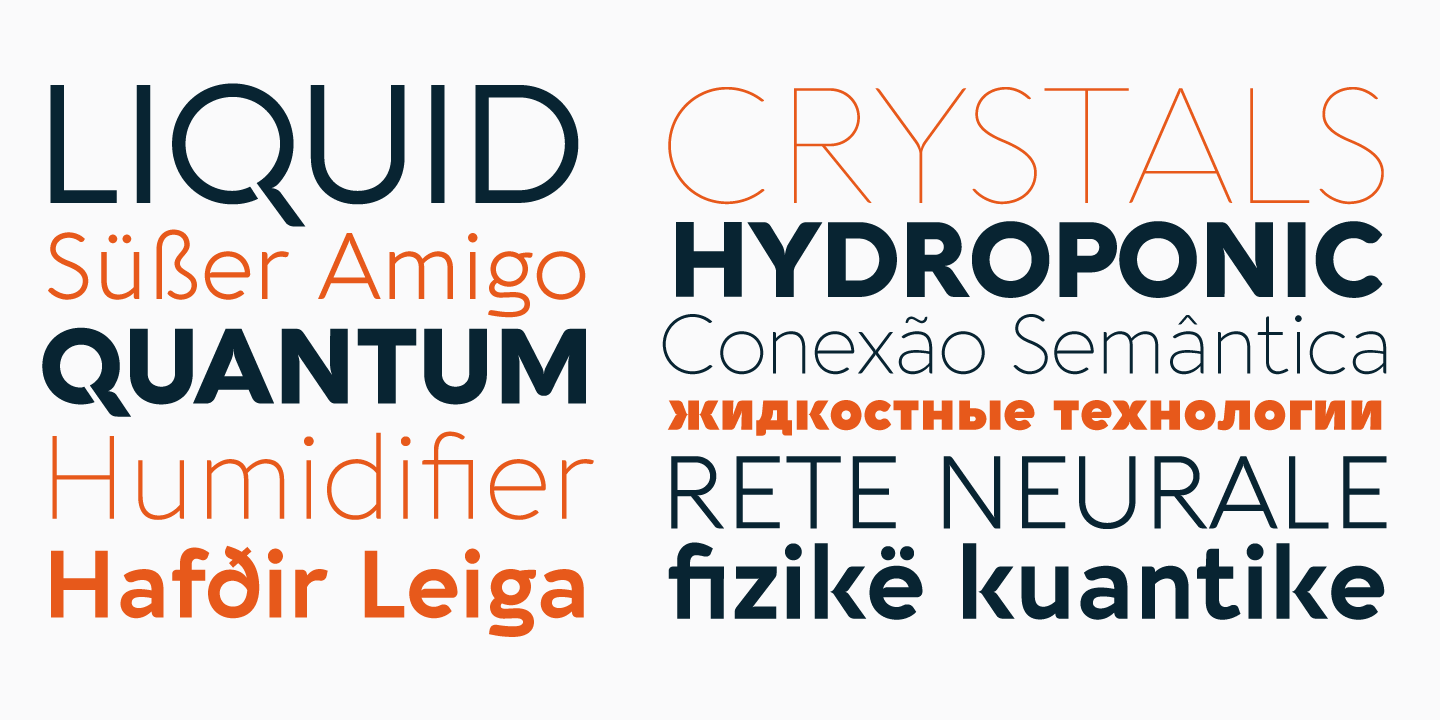 Beispiel einer Aquawax Pro UltraBold-Schriftart