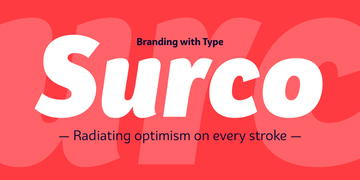 Beispiel einer Bw Surco Medium Italic-Schriftart