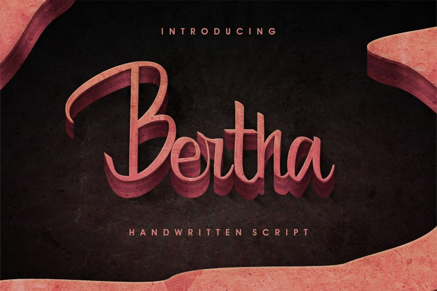 Beispiel einer Bertha-Schriftart