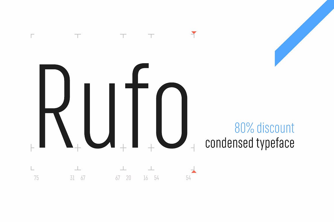 Beispiel einer RF Rufo-Schriftart