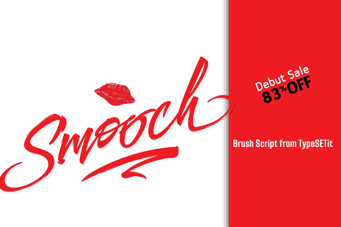 Beispiel einer Smooch Regular-Schriftart