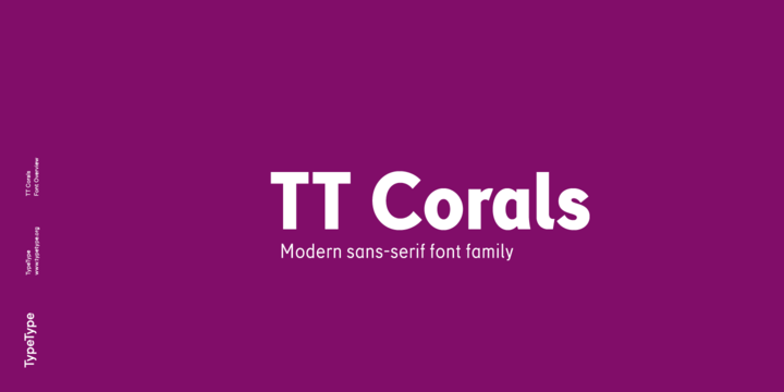 Beispiel einer TT Corals-Schriftart