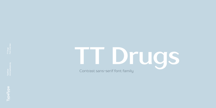 Beispiel einer TT Drugs Thin Italic-Schriftart