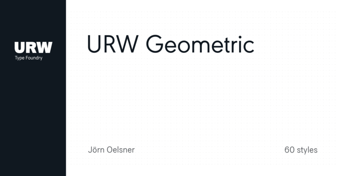 Beispiel einer URW Geometric-Schriftart