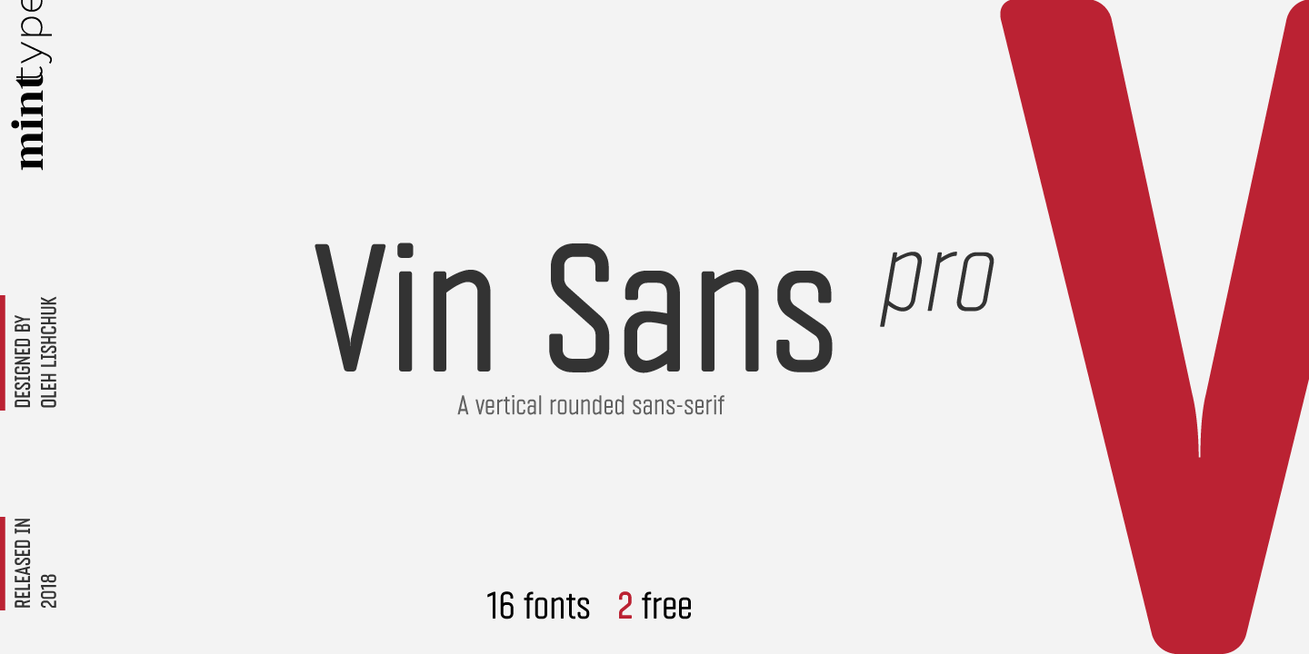 Beispiel einer Vin Sans Pro Bold-Schriftart