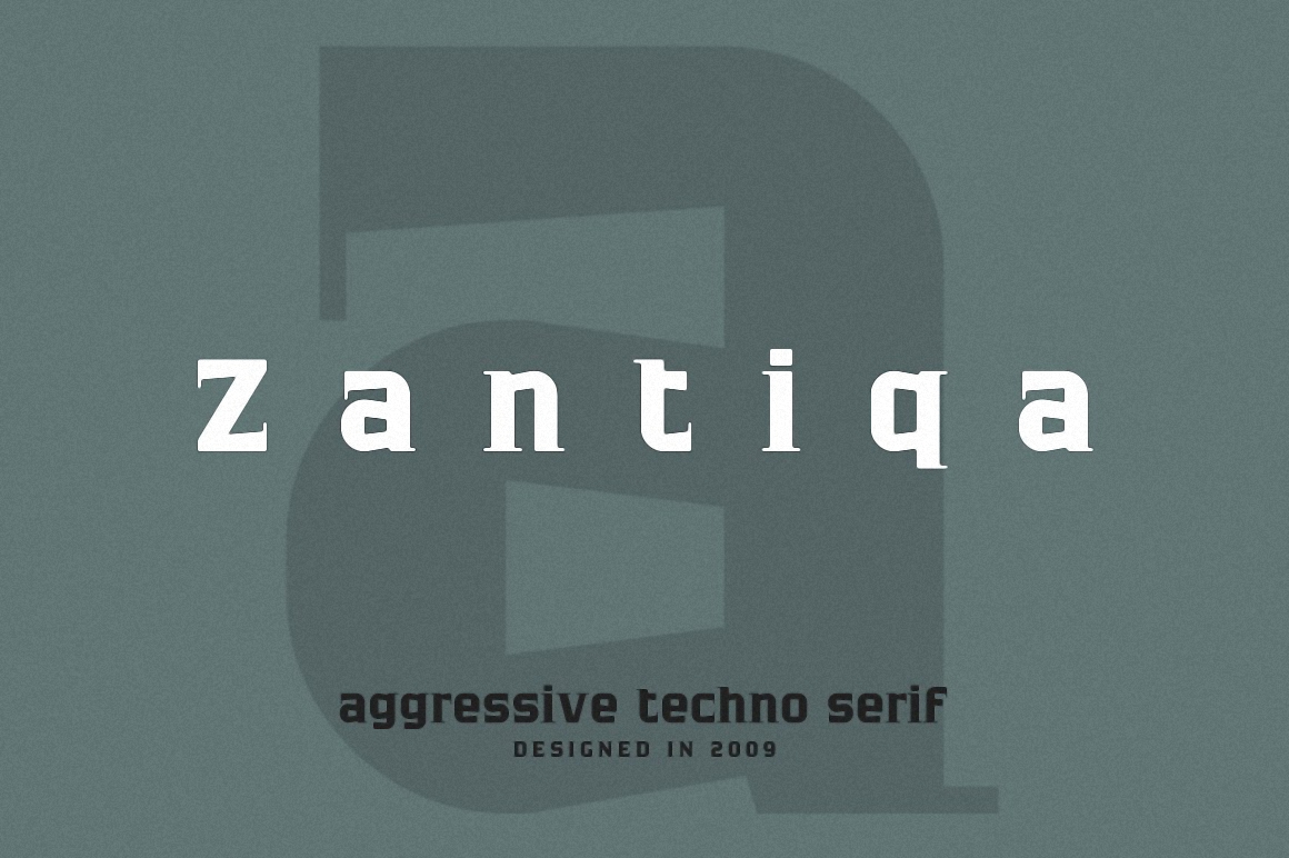 Beispiel einer Zantiqa 4F-Schriftart