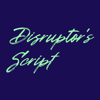 Beispiel einer Disruptors Script Regular-Schriftart