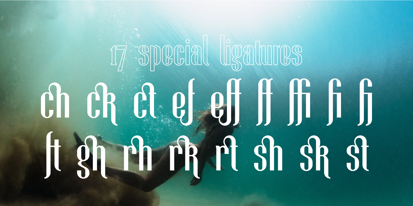 Beispiel einer Fontuna Bold-Schriftart