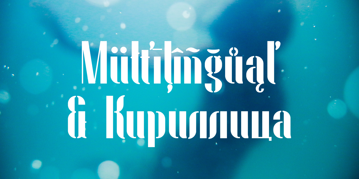 Beispiel einer Fontuna Regular-Schriftart