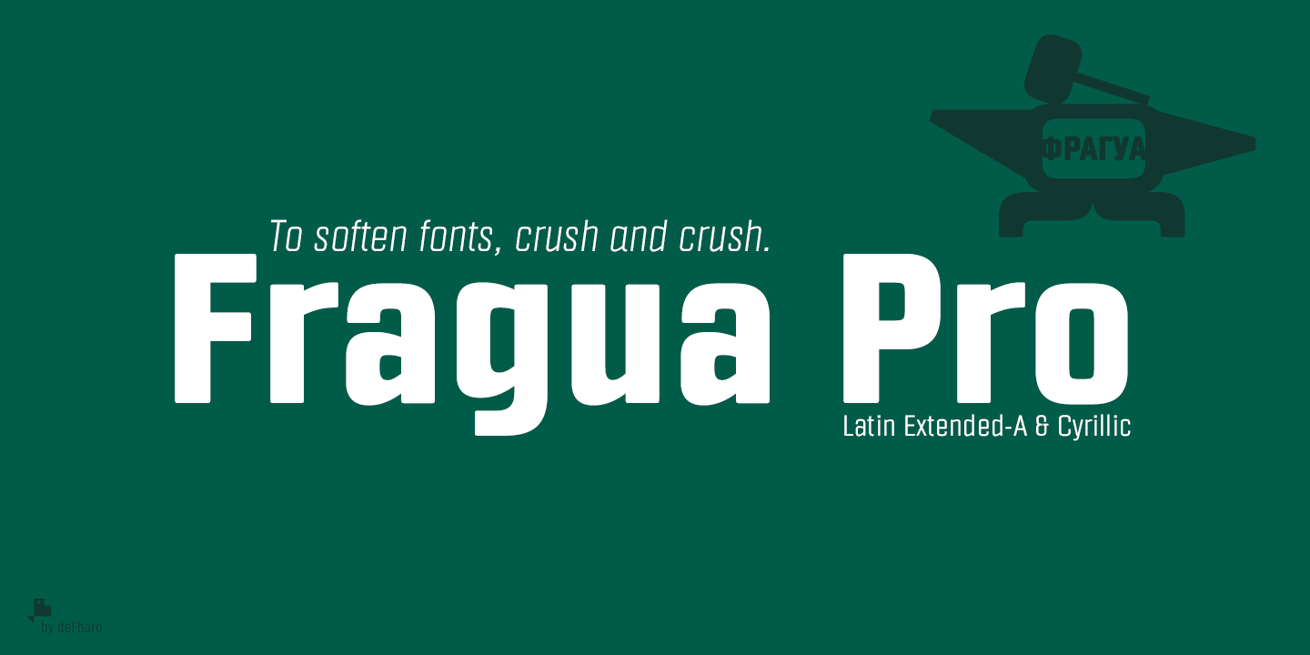 Beispiel einer Fragua Pro Extra Bold Italic-Schriftart