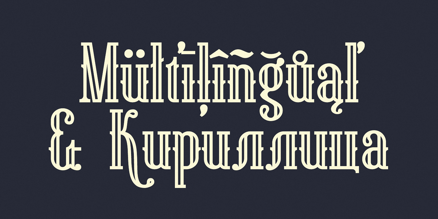 Beispiel einer Gunhill Light-Schriftart