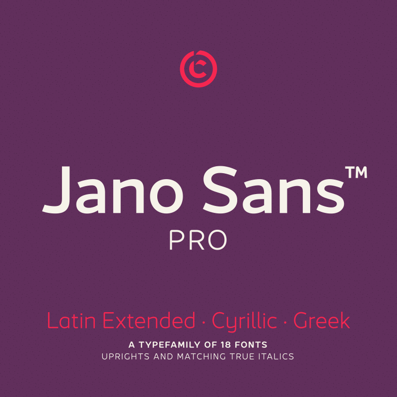 Beispiel einer Jano Sans Pro Regular-Schriftart