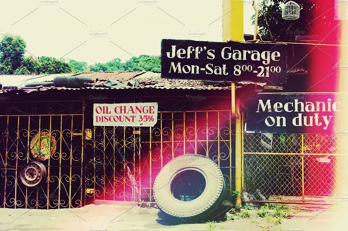 Beispiel einer Jeff's Garage Regular-Schriftart