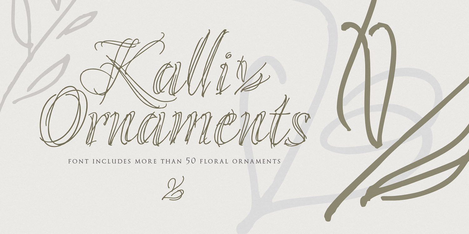 Beispiel einer Kalli Sketch Regular-Schriftart