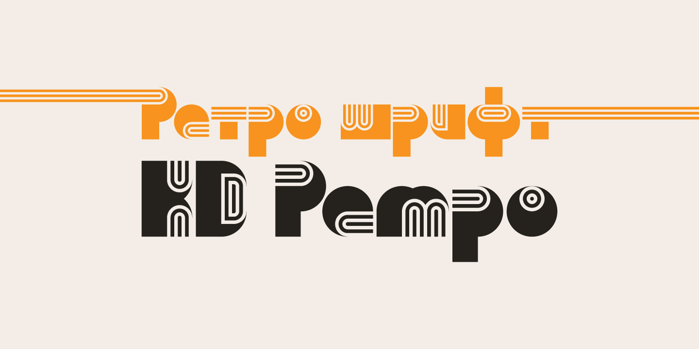 Beispiel einer KD Pempo-Schriftart