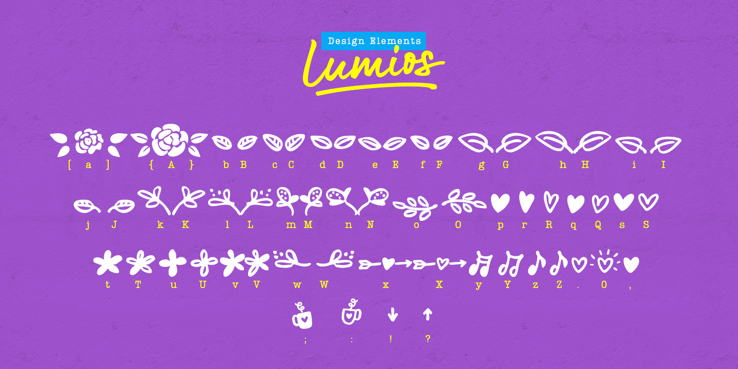 Beispiel einer Lumios Marker-Schriftart