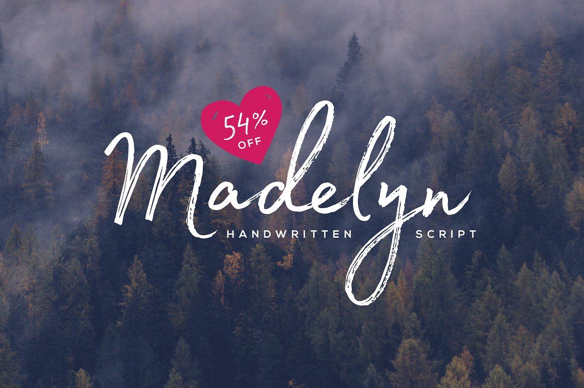 Beispiel einer Madelyn-Schriftart