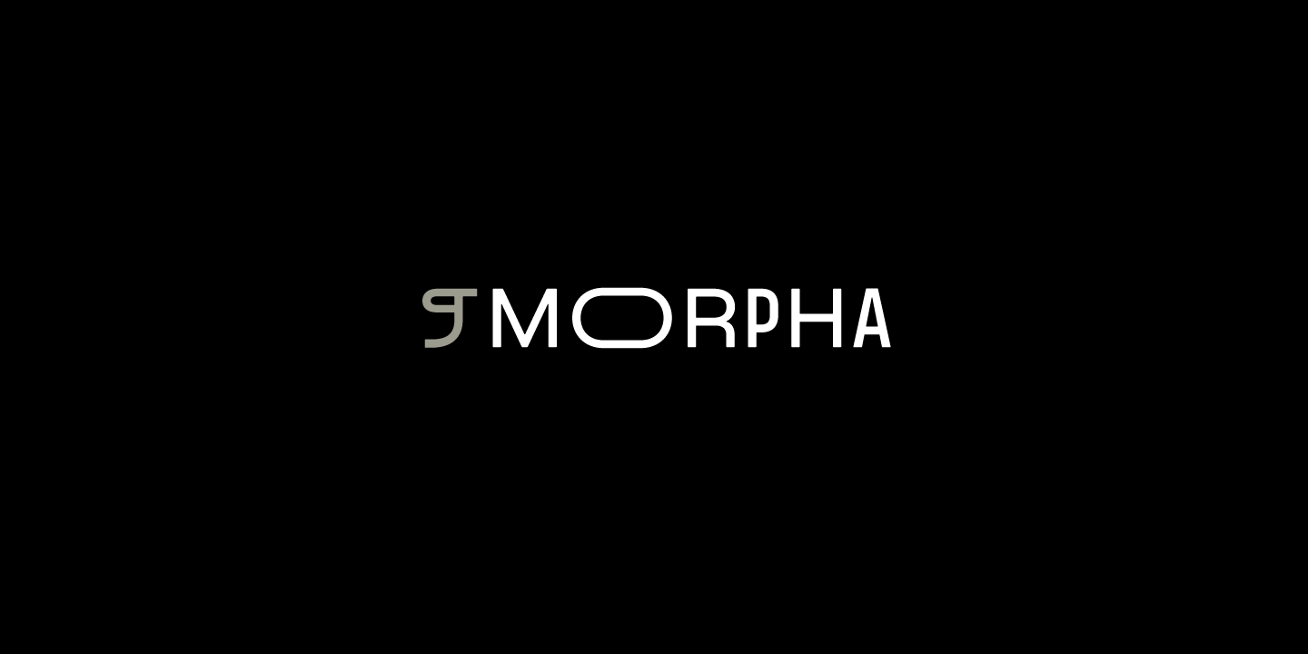 Beispiel einer Morpha Regular-Schriftart