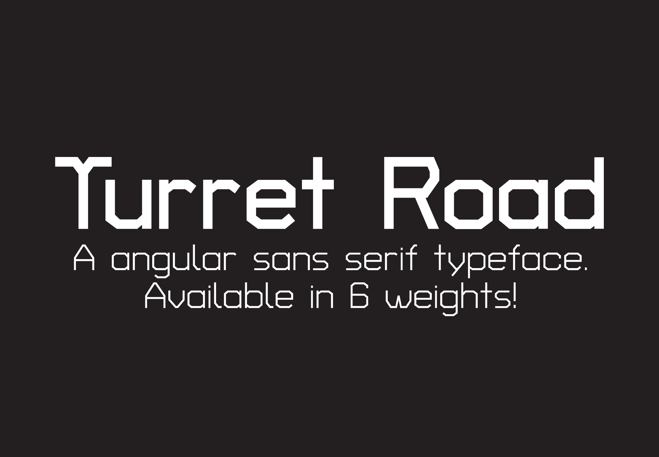 Beispiel einer Turret Road ExtraBold-Schriftart