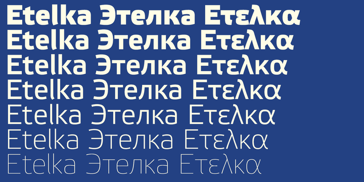 Beispiel einer Etelka Pro SemiBold-Schriftart