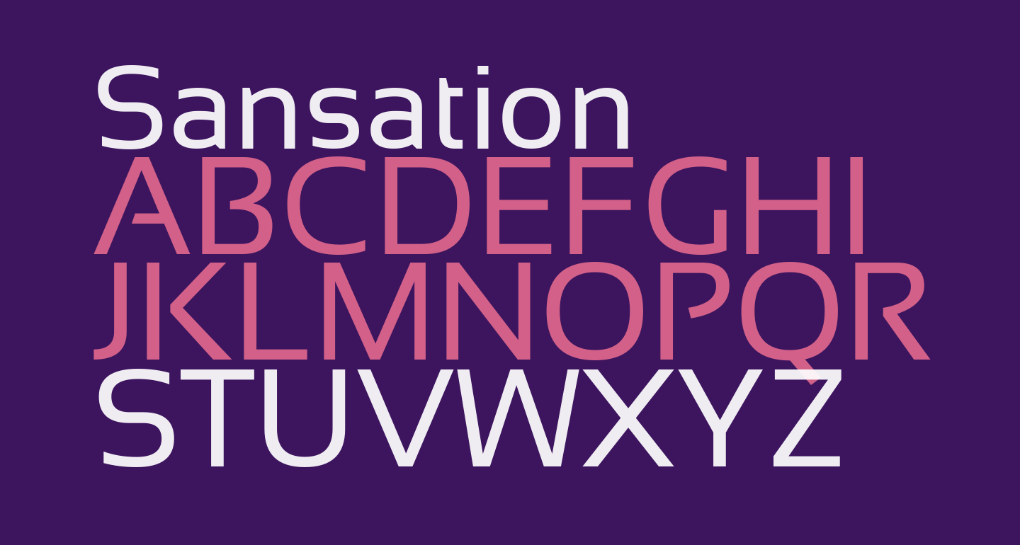 Beispiel einer FF Sansation Italic-Schriftart