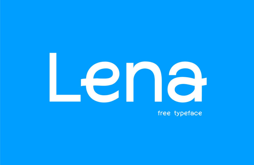 Beispiel einer Lena-Schriftart