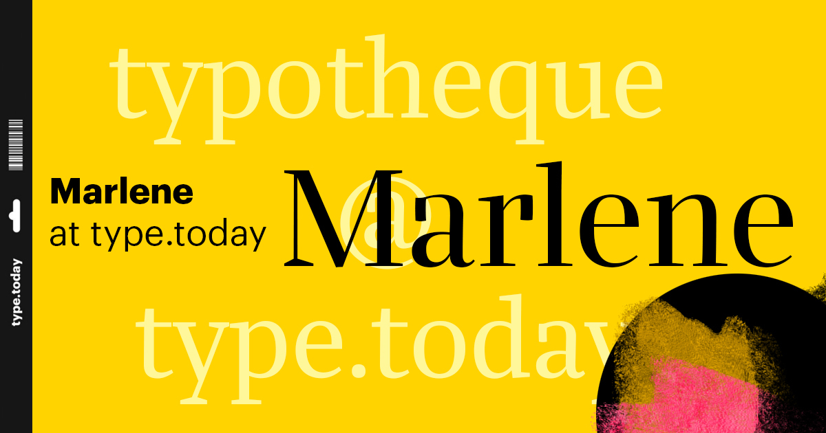 Beispiel einer Marlene Grande Light-Schriftart