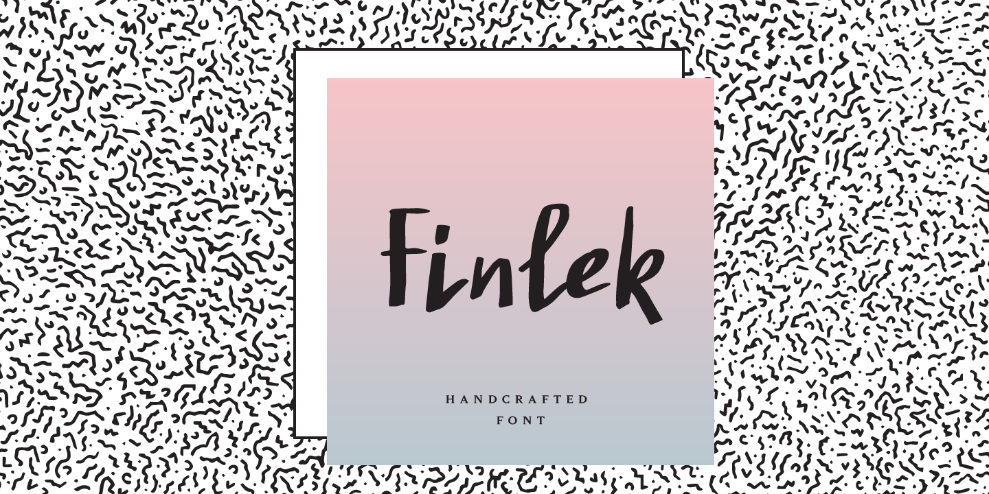 Beispiel einer Finlek Regular-Schriftart