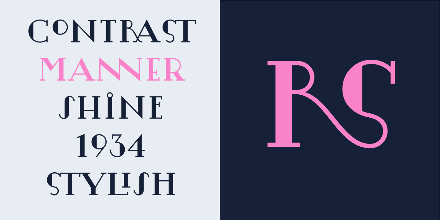 Beispiel einer Lansere Regular-Schriftart