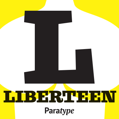 Beispiel einer Liberteen-Schriftart