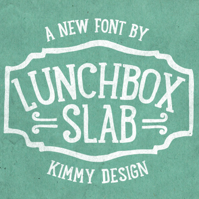 Beispiel einer LunchBox Slab-Schriftart