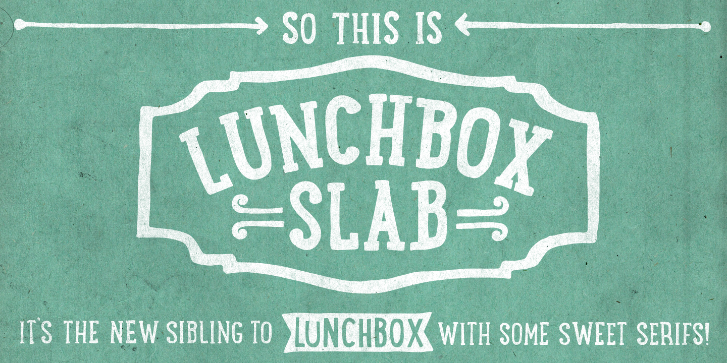 Beispiel einer LunchBox Slab Bold-Schriftart