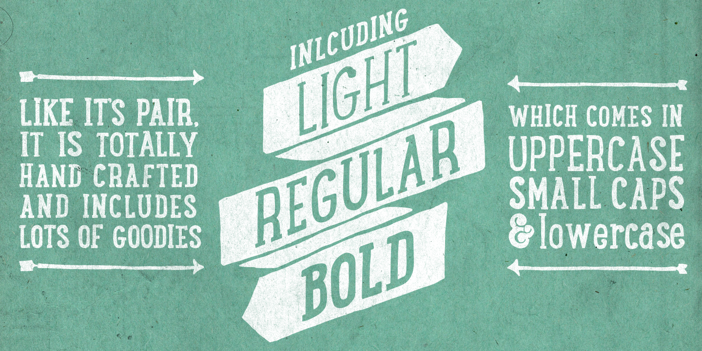 Beispiel einer LunchBox Slab Light-Schriftart