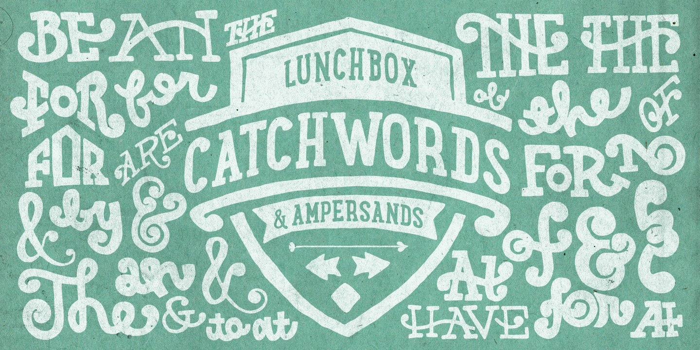 Beispiel einer LunchBox Slab Light-Schriftart