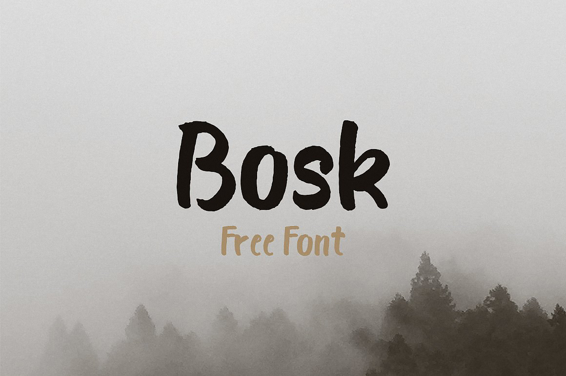Beispiel einer Bosk-Schriftart