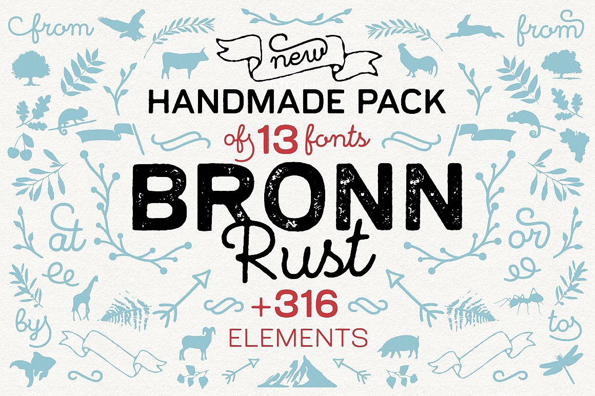 Beispiel einer Bronn Rust Extras Kitchen G-Schriftart