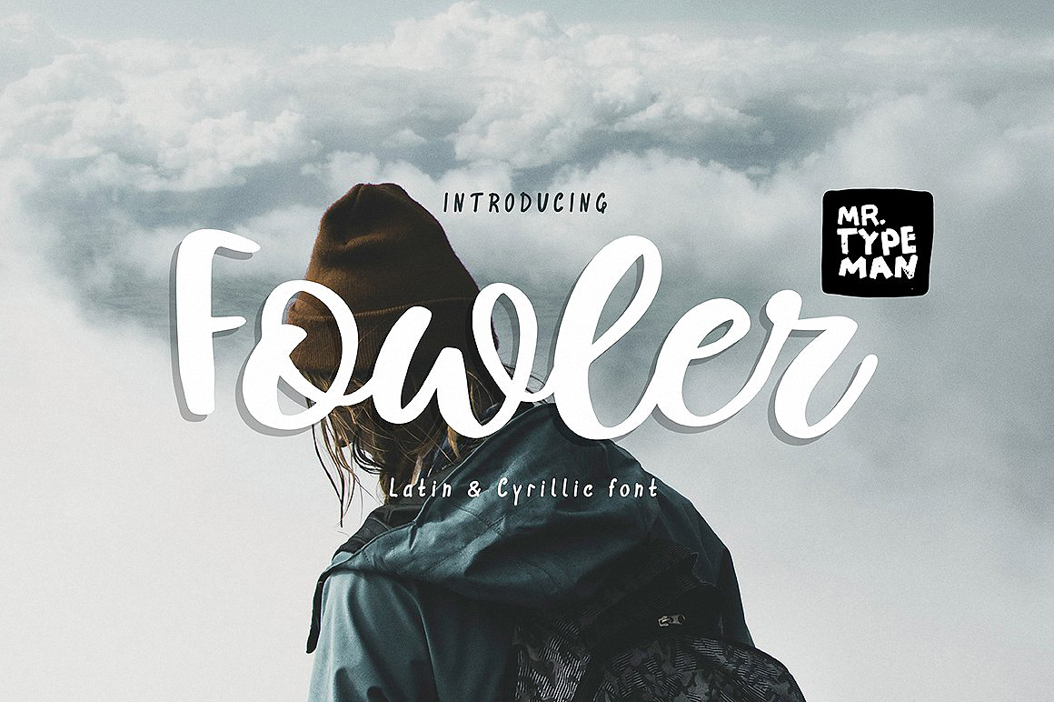 Beispiel einer Fowler-Schriftart