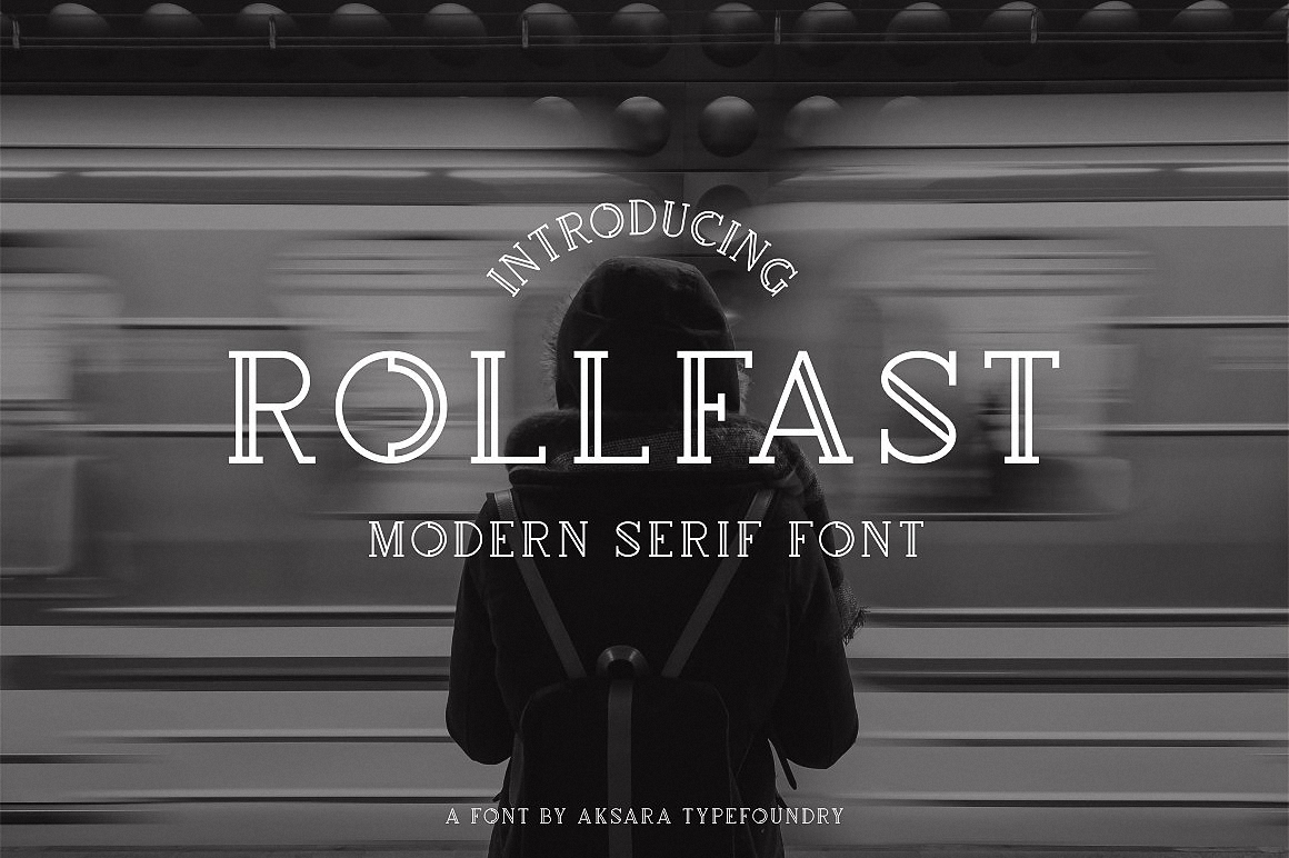 Beispiel einer Rollfast Black-Schriftart