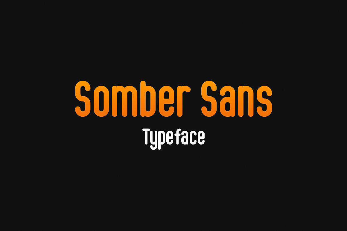 Beispiel einer Somber Sans-Schriftart