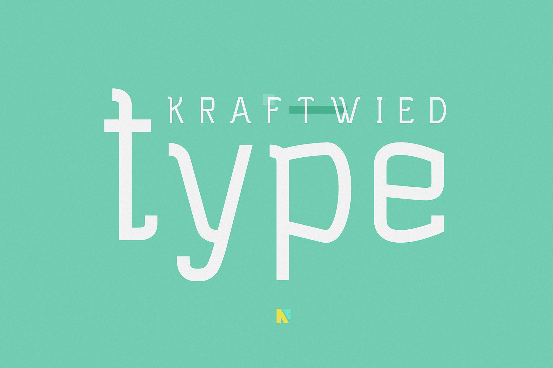 Beispiel einer Kraftwied Regular-Schriftart