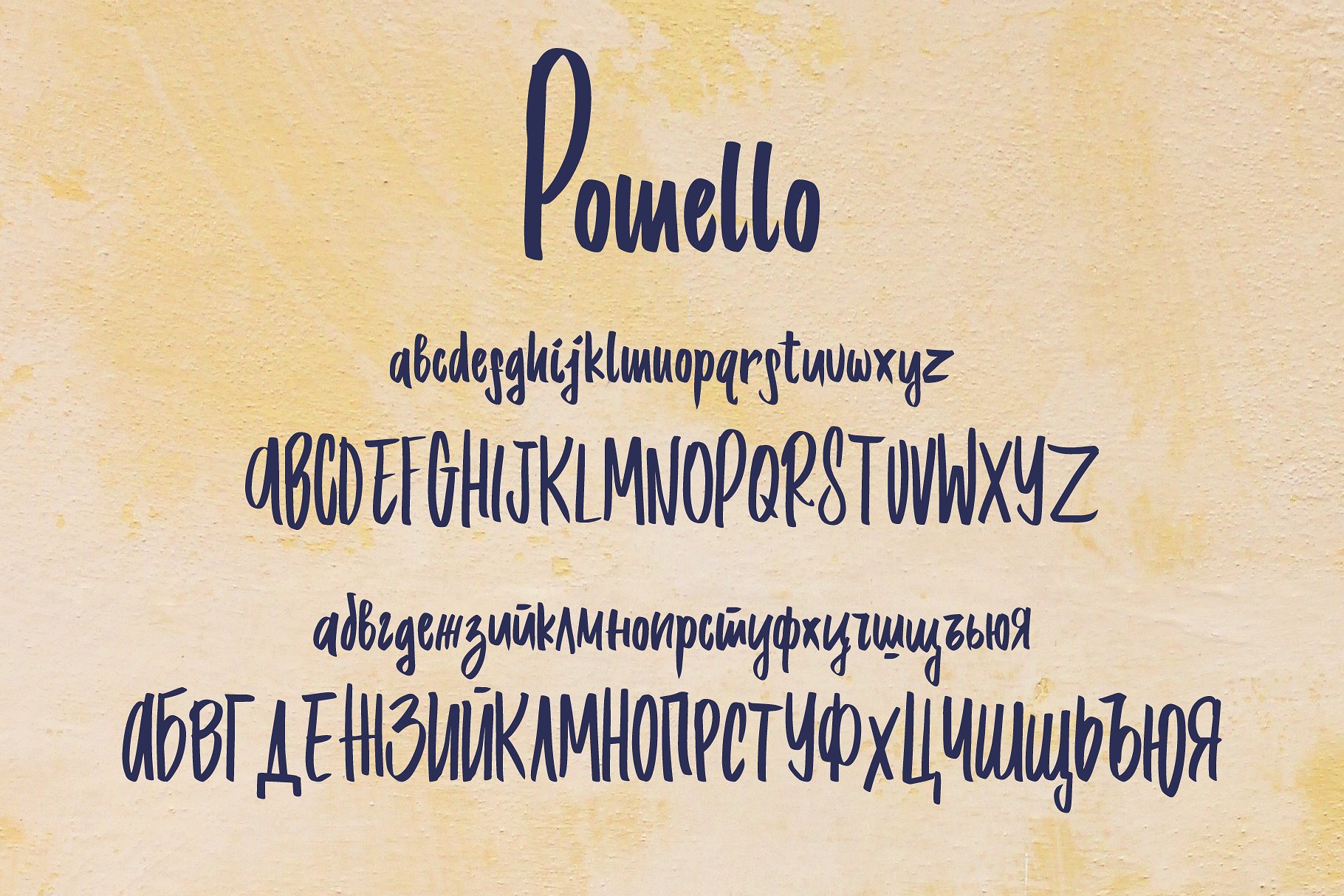 Beispiel einer Pomelo Regular-Schriftart