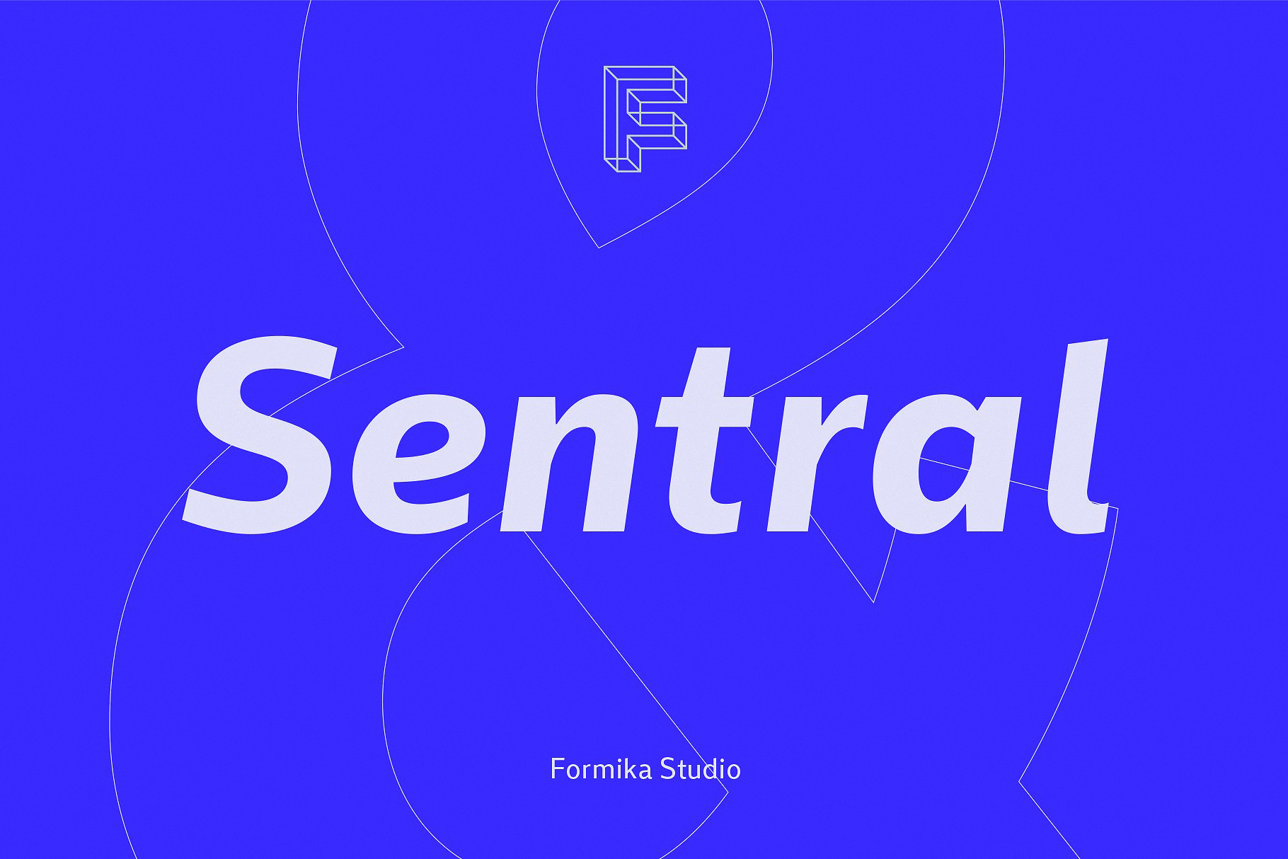 Beispiel einer Sentral Extra Bold Italic-Schriftart