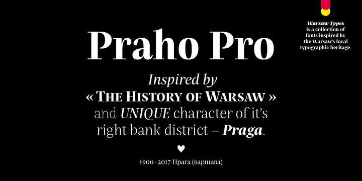Beispiel einer Praho Pro-Schriftart