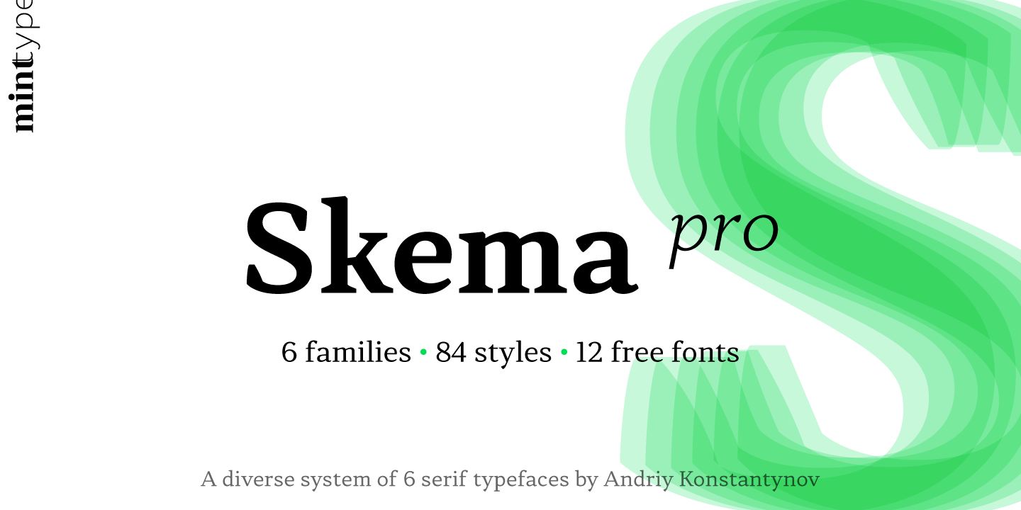 Beispiel einer Skema Pro Display Bold-Schriftart