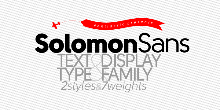 Beispiel einer Solomon Sans-Schriftart